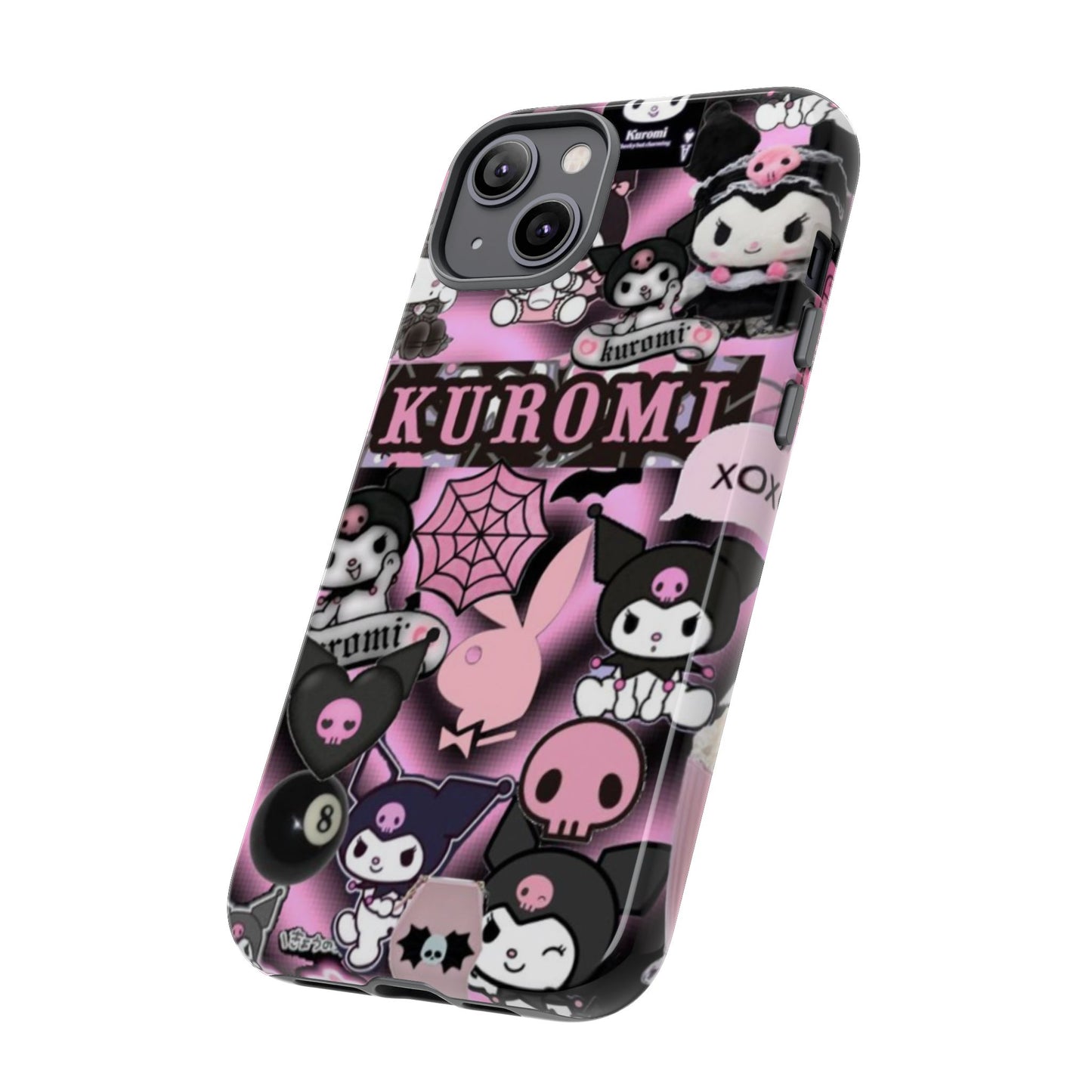 Kuromi Gothic Phone Case, Tough Phone Case Kawaii Phone Cover, Mobile Accessory, Gifts for Her Kuromi back to school, iPhone, Samsung sanrio