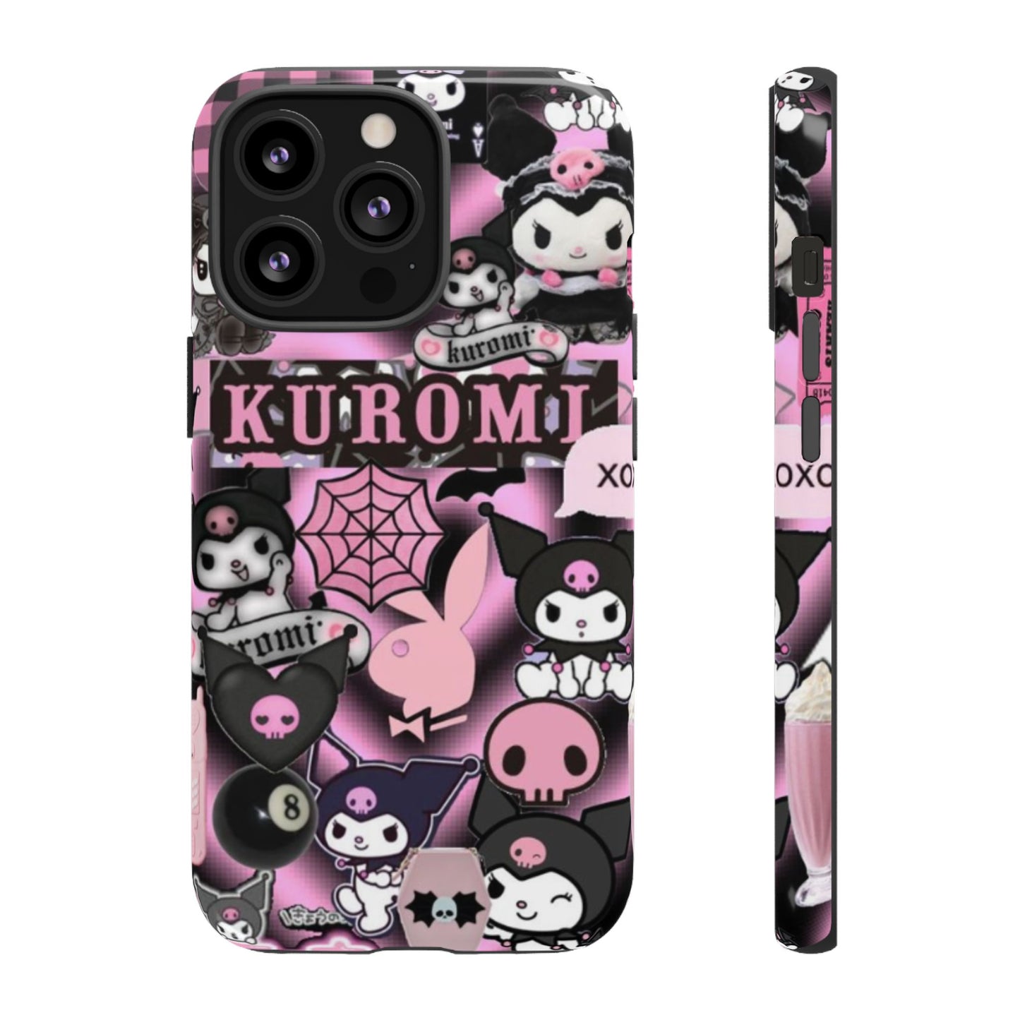 Kuromi Gothic Phone Case, Tough Phone Case Kawaii Phone Cover, Mobile Accessory, Gifts for Her Kuromi back to school, iPhone, Samsung sanrio
