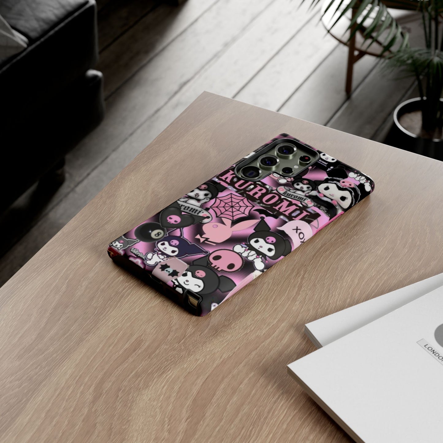 Kuromi Gothic Phone Case, Tough Phone Case Kawaii Phone Cover, Mobile Accessory, Gifts for Her Kuromi back to school, iPhone, Samsung sanrio