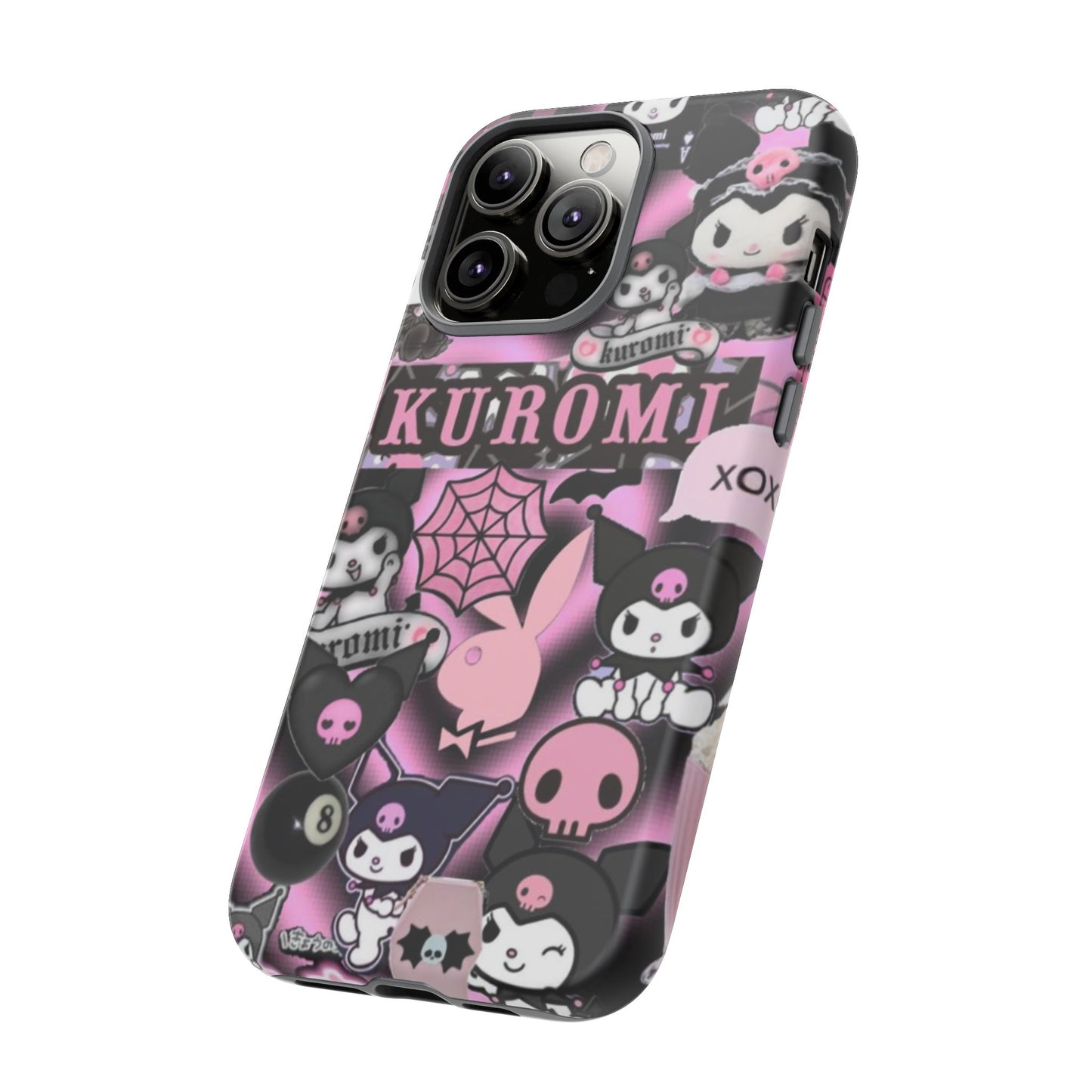Kuromi Gothic Phone Case, Tough Phone Case Kawaii Phone Cover, Mobile Accessory, Gifts for Her Kuromi back to school, iPhone, Samsung sanrio