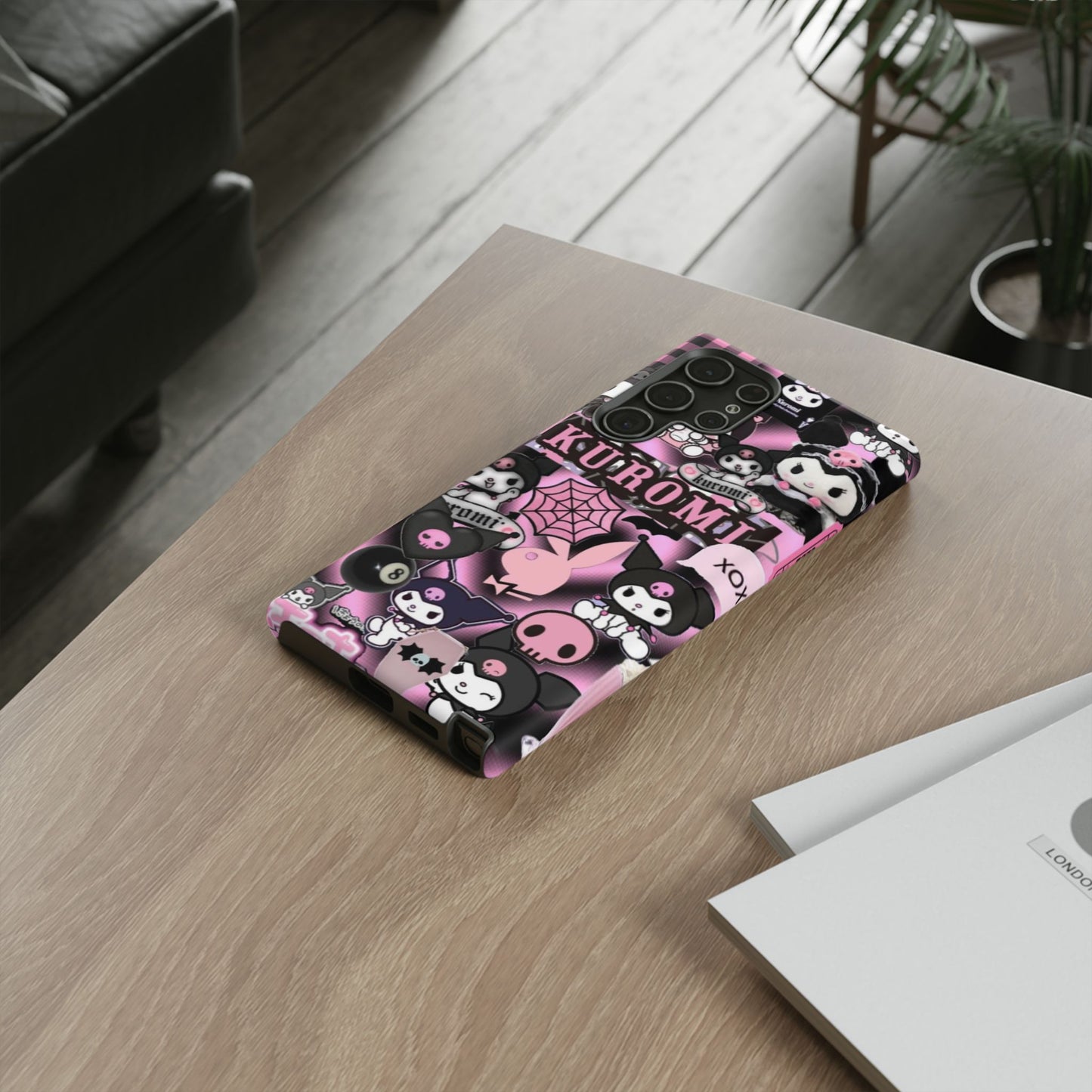 Kuromi Gothic Phone Case, Tough Phone Case Kawaii Phone Cover, Mobile Accessory, Gifts for Her Kuromi back to school, iPhone, Samsung sanrio