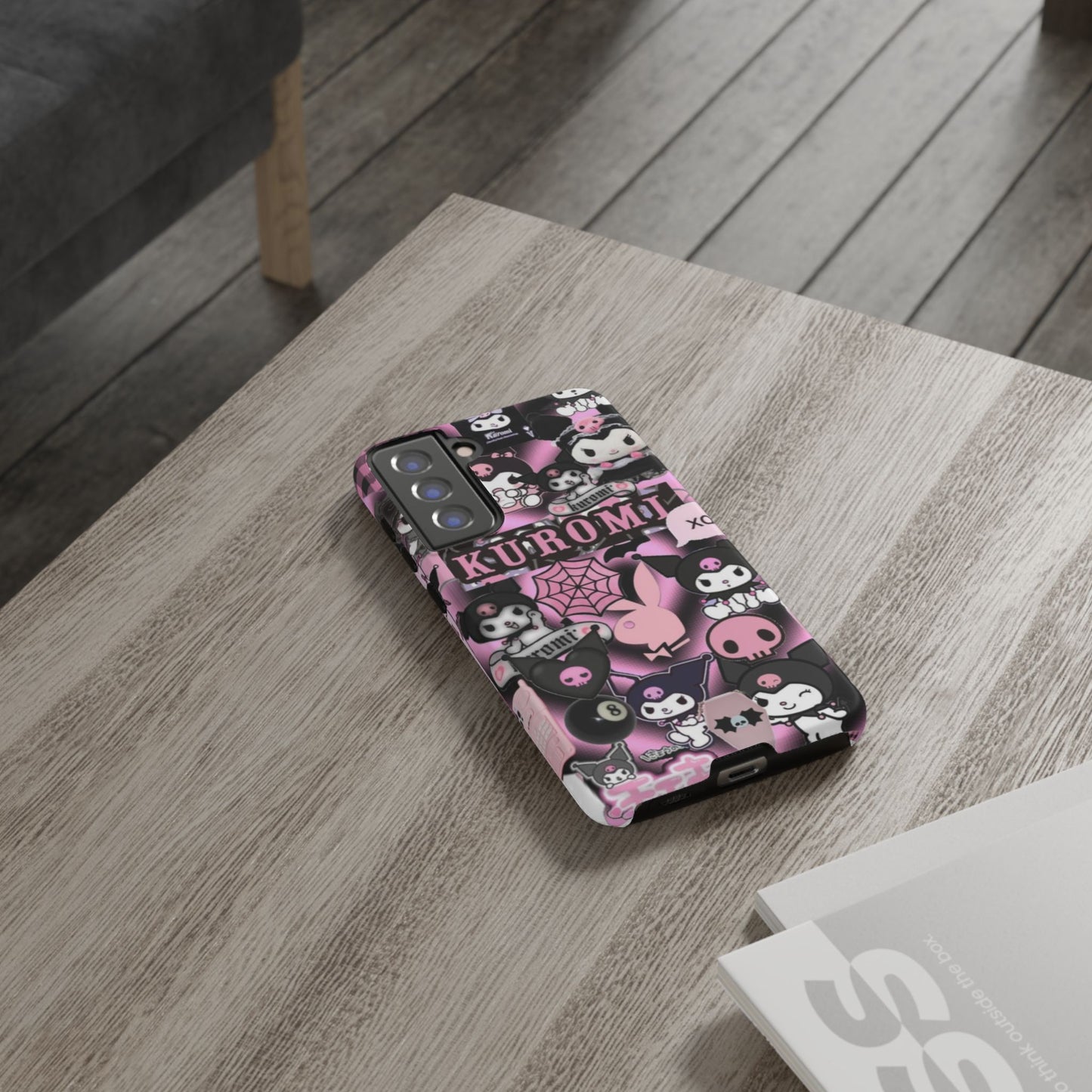 Kuromi Gothic Phone Case, Tough Phone Case Kawaii Phone Cover, Mobile Accessory, Gifts for Her Kuromi back to school, iPhone, Samsung sanrio
