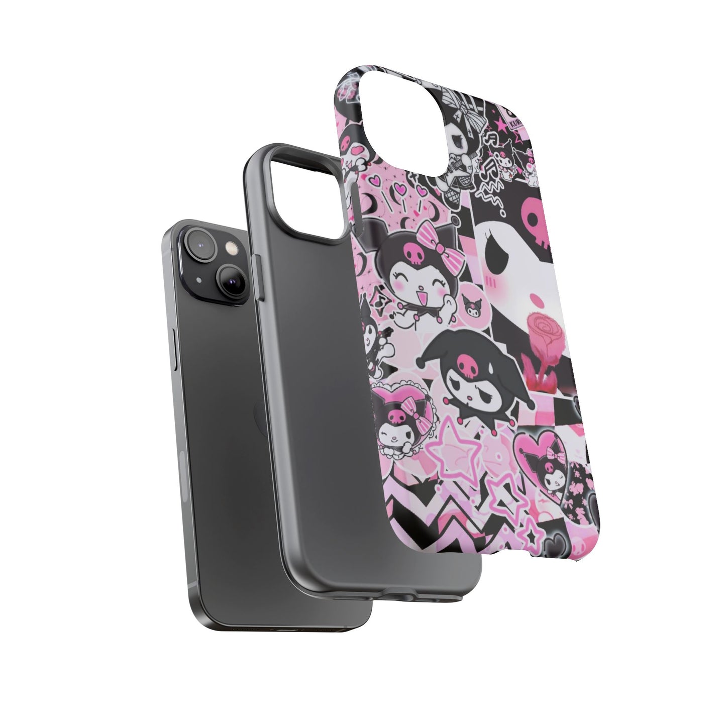 Kuromi Gothic Phone Case, Tough Phone Case, Kawaii Phone Cover, Unique Mobile Accessory, Gifts for Her Kuromi back to school purple kuromi