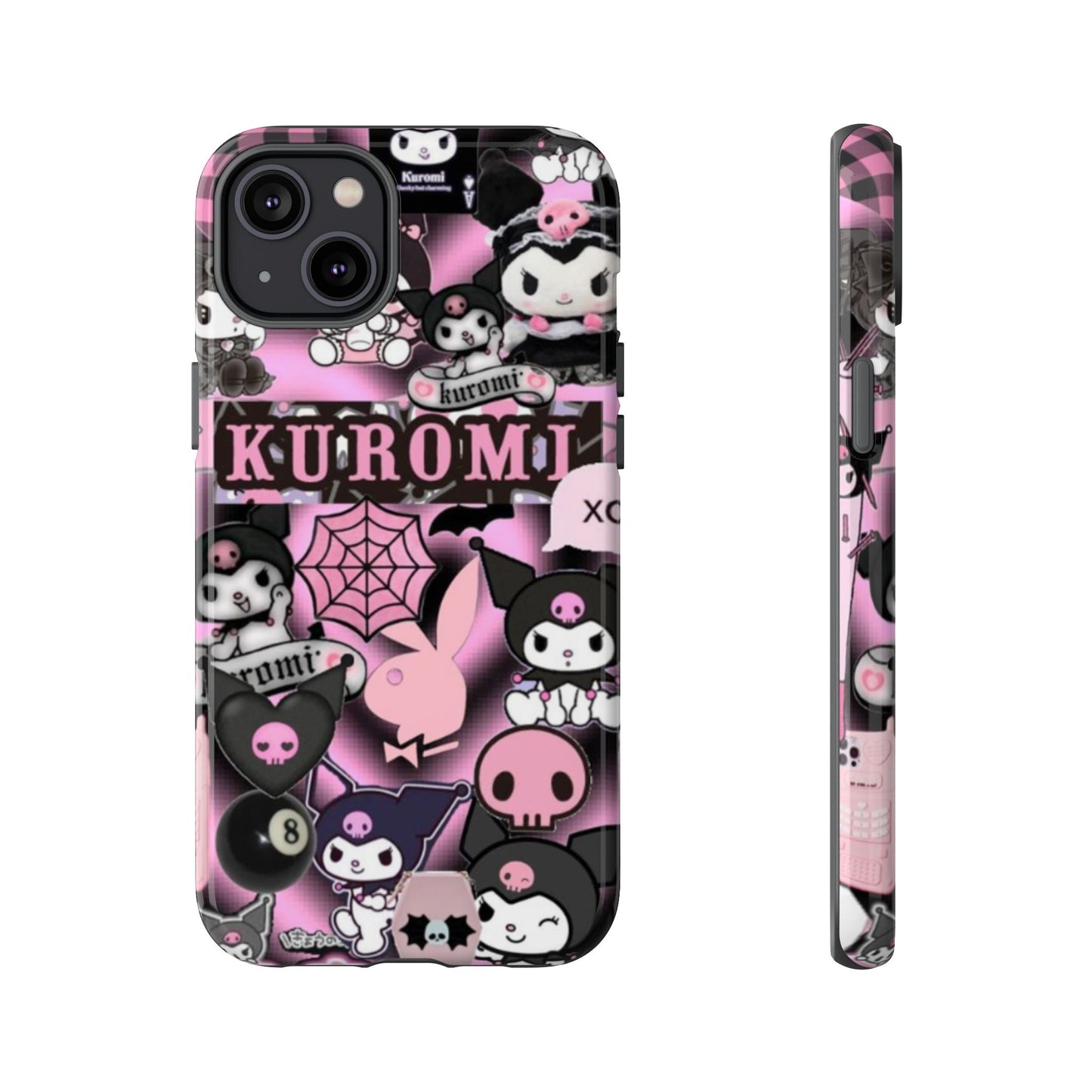 Kuromi Gothic Phone Case, Tough Phone Case Kawaii Phone Cover, Mobile Accessory, Gifts for Her Kuromi back to school, iPhone, Samsung sanrio