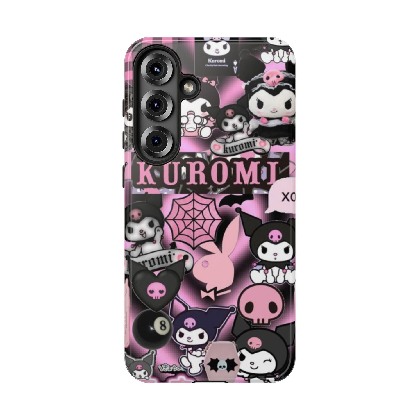 Kuromi Gothic Phone Case, Tough Phone Case Kawaii Phone Cover, Mobile Accessory, Gifts for Her Kuromi back to school, iPhone, Samsung sanrio