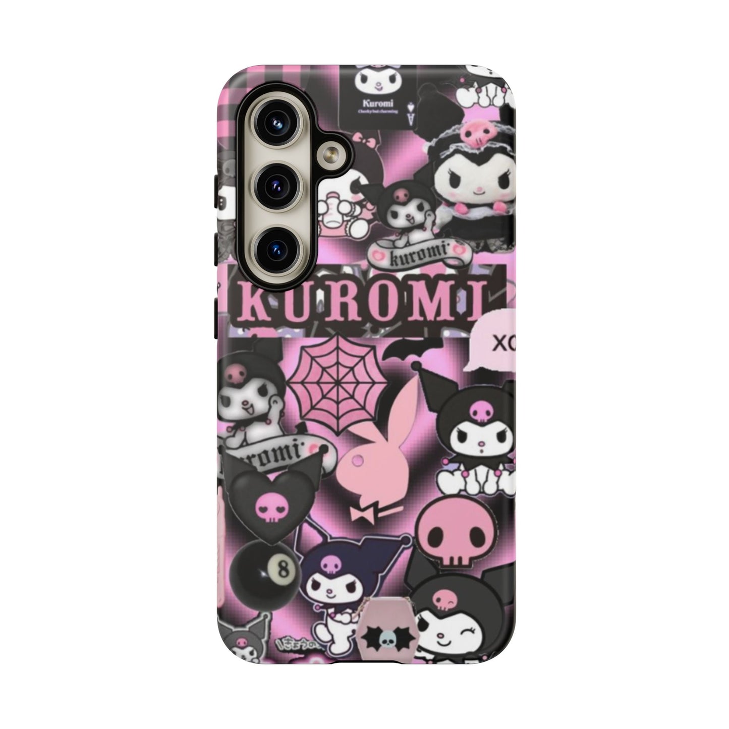 Kuromi Gothic Phone Case, Tough Phone Case Kawaii Phone Cover, Mobile Accessory, Gifts for Her Kuromi back to school, iPhone, Samsung sanrio