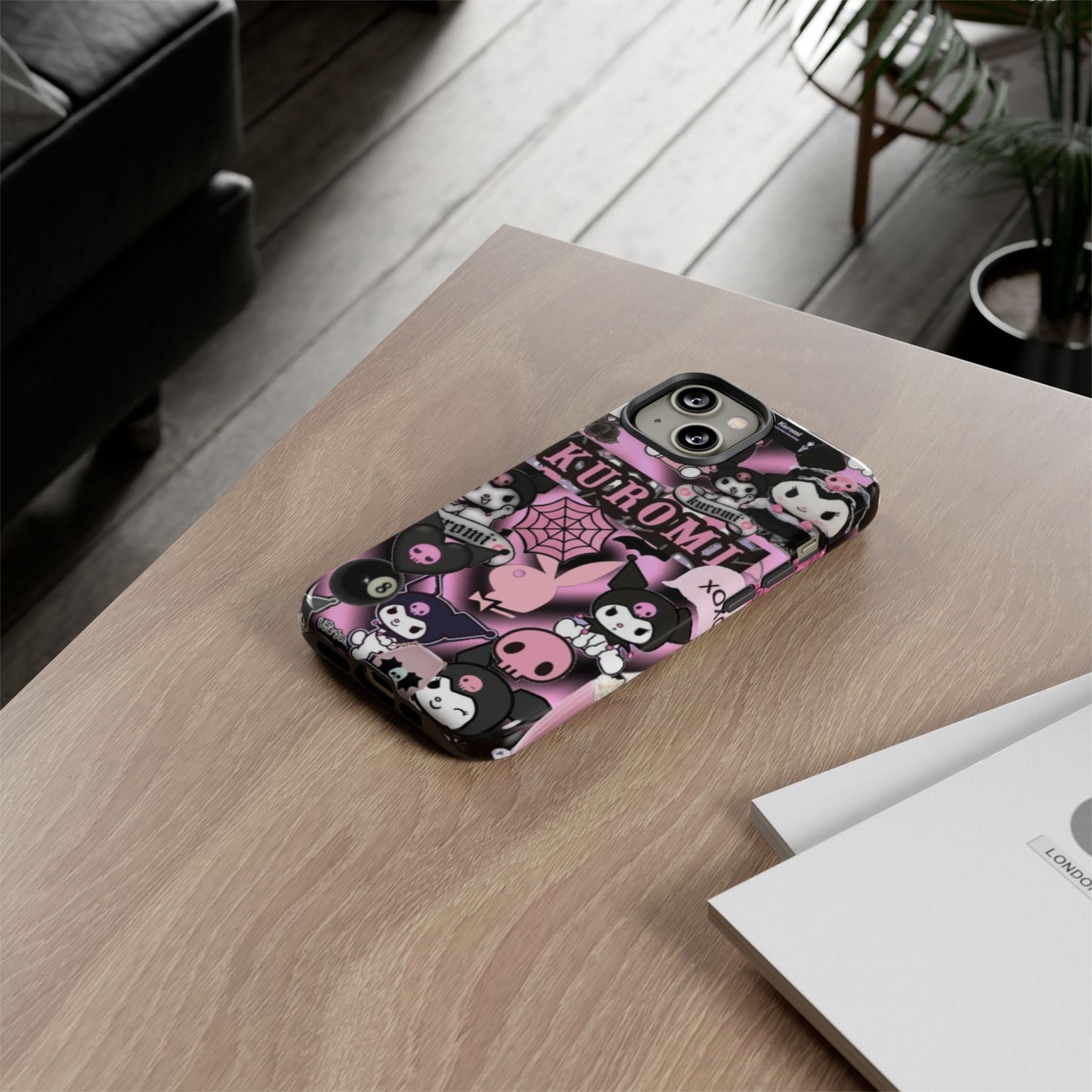 Kuromi Gothic Phone Case, Tough Phone Case Kawaii Phone Cover, Mobile Accessory, Gifts for Her Kuromi back to school, iPhone, Samsung sanrio
