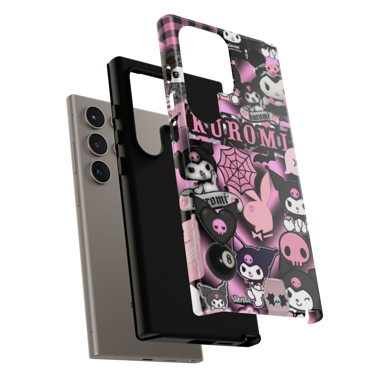 Kuromi Gothic Phone Case, Tough Phone Case Kawaii Phone Cover, Mobile Accessory, Gifts for Her Kuromi back to school, iPhone, Samsung sanrio